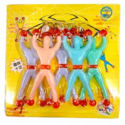 Wall Climbing Sticky Man Action Figures, Birthday Return Gift Pack of 5Pc-18