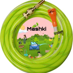10 Meter (32.5 Feet) 1/2" 3-Layered Braided Hose Pipe With Water Spray Nozzle For Car Washing, Gardening, Home Use Etc Hose Pipe-picture-15