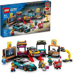 City Custom Car Garage 60389, Toy Garage Building Set with 2 Customizable Cars a-image-11