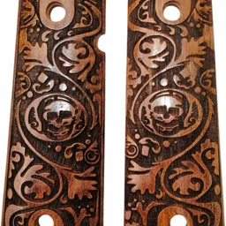 sandhugunhouse Wood Grip For 45 Bore Malhotra Guardian, Commander, Colt, Springfield etc. 1911 Pistol/Gun Cover Free Size-picture-17