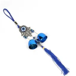 Hansa-hand-evil-eye-nazar-19 cm Glass Windchime-image-62