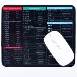 tradewithmj Short Gaming Mousepad ,Office Software Excel Shortcut Keys Black Mousepad Mousepad-image-34