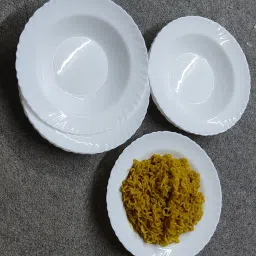 Classique opalware Deep Pasta Plate/Deep Soup Plate/Maggi Plate/Gravy Rice Plates (6 Rice Plates 8" ) Half Plate-image-57