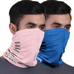 Unisex Printed Bamboo Bandana Anti Microbial Multipurpose Headband Cloth Face Mask for Dust and Sun Protection (Pack of 2) Men Printed Bandana-image-74