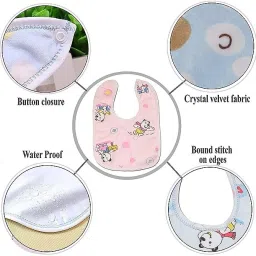 swasum Waterproof Baby Apron with Bib (Set of 6) image 3