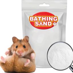 Bath Sand for Hamster/Dwarf/Gerbil/Chinchilla/Mice (200 Grms) (Rose Fragrance) Pet Litter Tray Refill-10