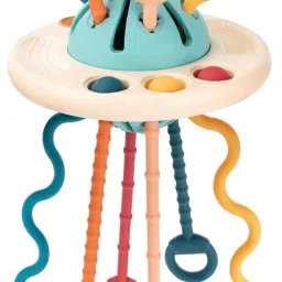 Proudly Made in India, Interactive UFO Silicone Pull String Learning Toy-15