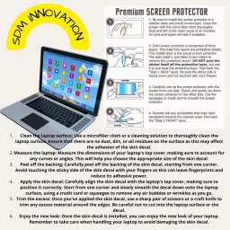 SDM 4in1 Combo Laptop Skin with Palmrest Skin, Screen Guard and Key Guard, set970 Combo Set image 4