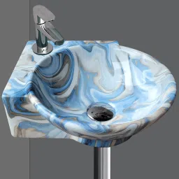 Premium Quality Designer Wall Hung Wash Basin Corner35 Corner Basin-image-19