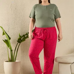 Plus Size Printed Women Pyjama-image-19