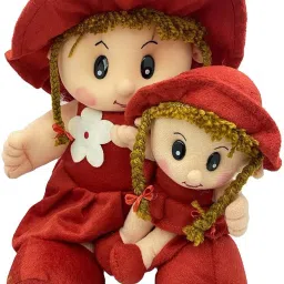 Mother Daughter Doll with Non-Toxic Fabric | Polyfill, Washable, Fine Stitching- 8 cm-37
