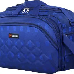 60 L Strolley Duffel Bag - ABLUECHIK_14 - Blue - Large Capacity-image-10