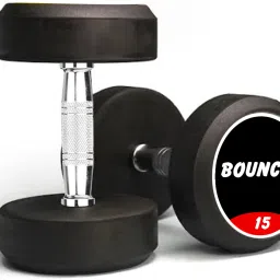 Pair of 15 Kg Rubber Coated Bouncer Dumbbells Panni hulk series Fixed Weight Dumbbell-image-67