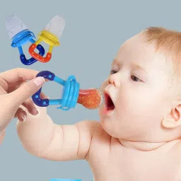 rural kart Fruit shape teether nose cleaner fruit nibbler and finger brush set of 4 Teether and Feeder image 4
