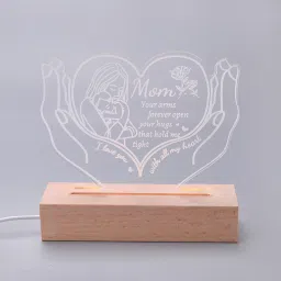 Acrylic LED Lamp with Stand | Mothers Day Gift for Mom Table Lamp-23