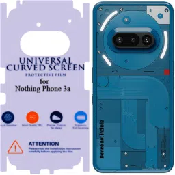 Shreejee Back Screen Guard for Nothing Phone 3A back membrane Glossy with 360 covrege back and side full back screen protector-24