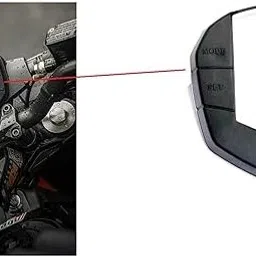 nsauto Meter Shell (Meter Upper Cover) Compatible for KTM | Duke (Black) Digital Speedometer image 2