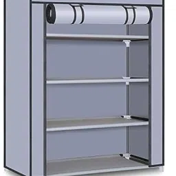 GREY 4 LAYER PC Collapsible Wardrobe-7