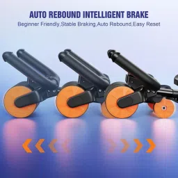 deoxys Ab Wheel Roller with Elbow Support and Timer, Automatic Rebound Ab Exerciser image 3
