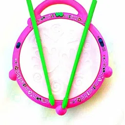 Kids Multicoloured Flash Drum Set With Music and Lights Electronic Touch Flash Visual 3d Lights with 3 game mode & Dynamic Music Toy For Kids and for Return Gift-image-36