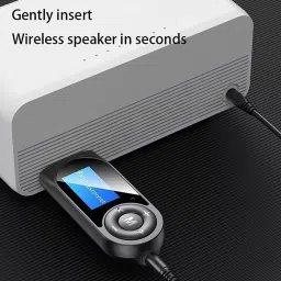 amiciSmart 5.0 Bluetooth Transmitter and Receiver with LCD Diplay 3.5mm AUX Wireless Dongle USB Adapter image 4