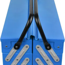 plantex Metal Tool Kit Box for Tools for Home and Garage Without Tools - 5 Compartment Tool Organizer/Tool Box Empty/Tool Box for Home Use - Tool Box image 4