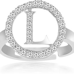 Silver Cubic Zirconia Silver Plated Ring-image-37