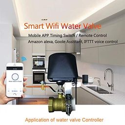 Protium Smart Wireless Control Gas/Water Valve Controller (3/4" pipe) Compatible with Alexa, Google Home, IFTTT and Smart Life app, Black image 4