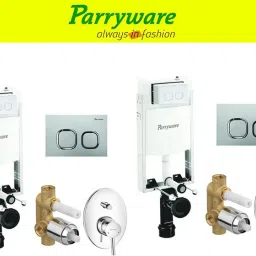 Half Frame Concealed Cistern, with divater body upper part set of 2 pic 409 Dual Flush Tank-1