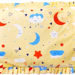 Mustard Seed Pillow for Newborn 100% Cotton 0-12Months 31x21cm Sweet Dreams Mustard Seeds Abstract Baby Pillow Pack of 1-image-2