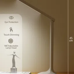pesca Rechargeable LED Desk Table Lamp 3 Multiple Light Touch Dimmer 12Hrs Reading Study Lamp image 5