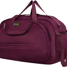 Polyester Lightweight 60 L Luggage Travel Folding Duffle Bag With 2 wheels Purple-image-69