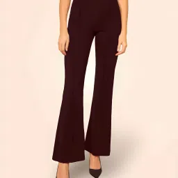 Women Regular Fit Multicolor Lycra Blend Trousers-image-36