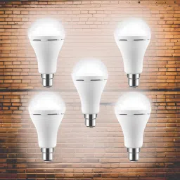 Surya (Emergency Bulb) 12W Rechargeable LED (Emergency Light) (Pack of 5) LA390 4 hrs Bulb Emergency Light-image-81