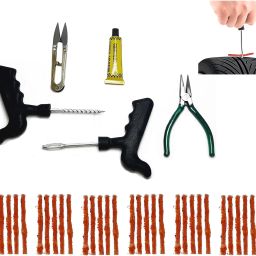 GNX Tire Repair Tool Kit Tubeless Tyre Puncture Repair Kit With 30 Strip Tubeless Tyre Puncture Repair Kit-image-22