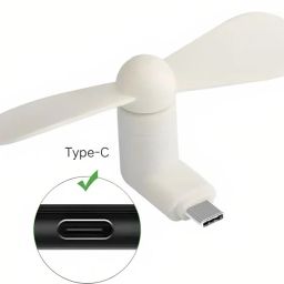 Comfortinglives Usb-c phone fan small size cooling fan for travel and mobile Usb‑C Usb Powered Fan USB Fan-image-69