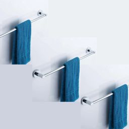 Heavy Round Towel Bar Towel Holder (pack of 3) 24 inch 3 Bar Towel Rod-image-14