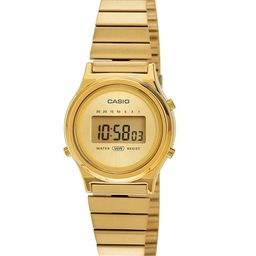 CASIO Vintage LA700WEG-9ADF Gold Digital Dial Gold Stainless Steel Band A2233-image-1