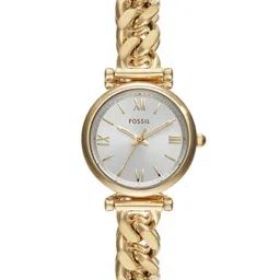 Fossil Women Round Dial & Stainless Steel Bracelet Style Straps Analogue Watch ES5329-image-1