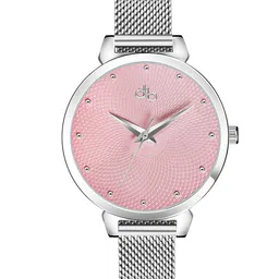 DressBerry Women Stainless Steel Bracelet Style Straps Analogue Watch DB-010-Pink-26