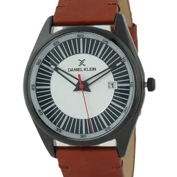Daniel Klein Men Printed Dial & Leather Straps Analogue Watch DK12115-5-image-18