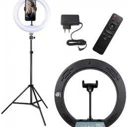 ADZOY PREMIUM Ring Light 12" (30cm) with 6.9 feet tripod Stand with mobile phone clip ,30W Dimmable LED Ring Light with Remote Control and Touch Key Ring Flash-25