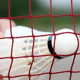 sports king Badminton Net Cotton Solid Quality (Maroon) 1pcs Badminton Net image 4