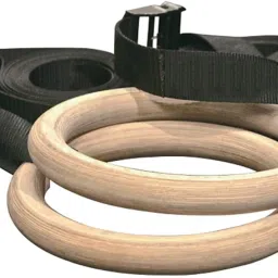 Gymnastic Ring/Roman Ring with Straps and Buckles for Cross Fitness Functional Pilates Ring-image-18