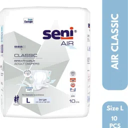 Air Classic Breathable Adult Diapers (Large) 10 Piece Adult Diapers - L-image-69