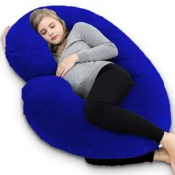 ultra soft c shaped pregnancy pillow Microfibre Solid Pregnancy Pillow Pack of 1-image-46