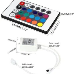 Divinext RGB Control Box IR Remote Controller Wireless for LED Light Strip Tape Lighting 6 Watts PSU image 5