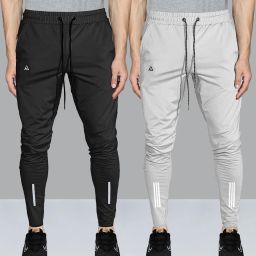 Pack of 2 Men Striped Grey, Black Track Pants-image-72