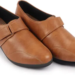 Fashion Hook and Loop Formal Office Platform Heel Wedges Slip On For Women-97