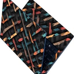 Techfit Full Body Laptop Skin for Laptops Upto 15.6 Inch - Dark Woven Abstract HD Sticker No Residue Removable Self Adhesive Vinyl Reusable Laptop Skin Compatible for 16.5 inch-image-78